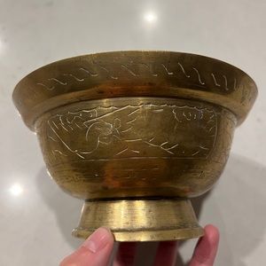 Chinese Brass Censer Bowl